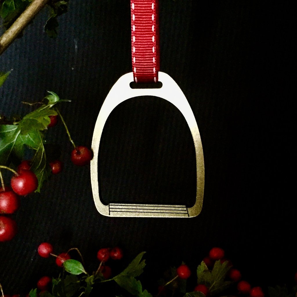 Stirrup Christmas Decoration Life At A Gallop